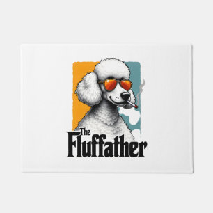 Paillasson Le Fluffather Caniche Vintage Drôle de Chien Mafia