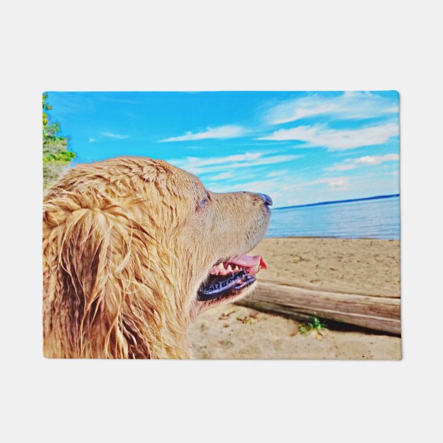Paillasson Le golden retriever accueillent Matt (Devant)