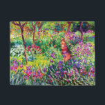 Paillasson Le jardin d'Iris à Giverny par Claude Monet<br><div class="desc">Visitez mon magasin pour un design plus intéressant et plus de choix de couleurs => zazzle.com/iwheels*</div>