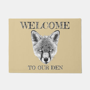 Paillasson Le Matelas Fox 'Bienvenue À Notre Den' Porte Pers