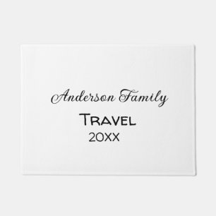 Paillasson Le nom de famille voyage vacances aventure ajouter