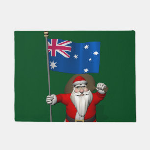 Paillasson Le Père Noël patriotique visite l'Australie