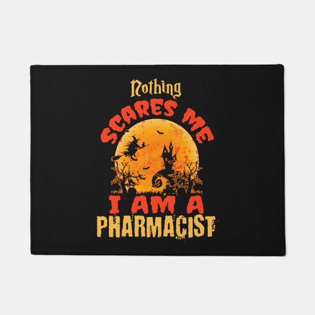 Paillasson Le pharmacien Halloween une Halloween (Devant)