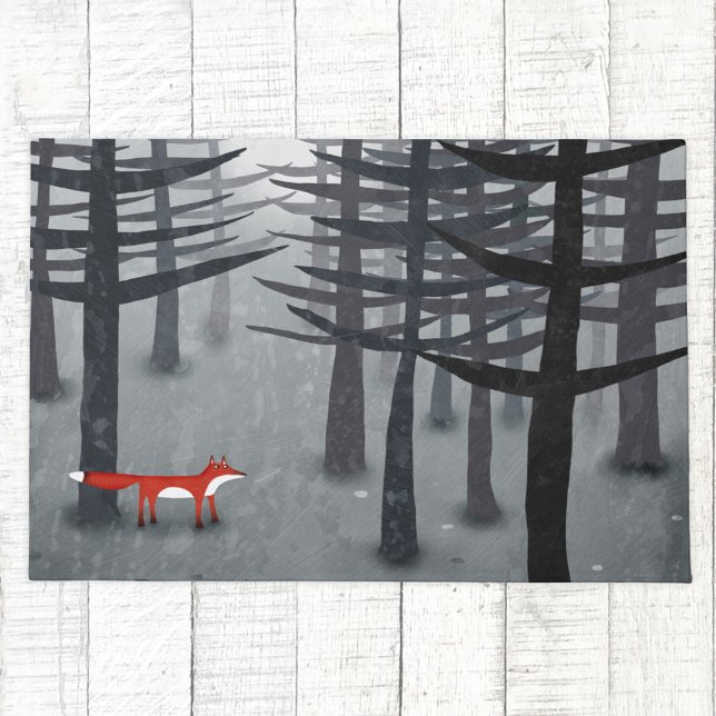 Paillasson Le renard et la forêt (The Fox and the Forest art doormat)