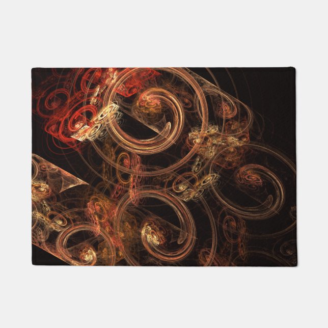 Paillasson Le son de la musique Art Abstrait (Devant)