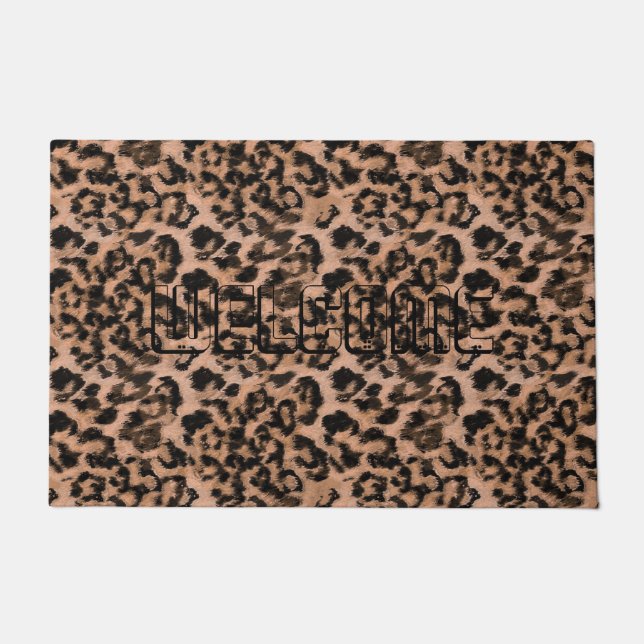 Paillasson Leopard - imprimé tacheté animal (Devant)