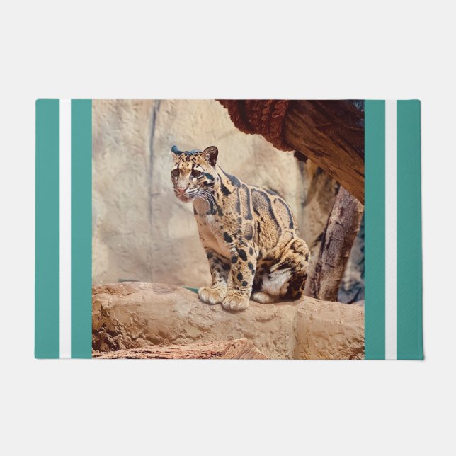 Paillasson léopard nébuleux image nature faune exotique (Devant)