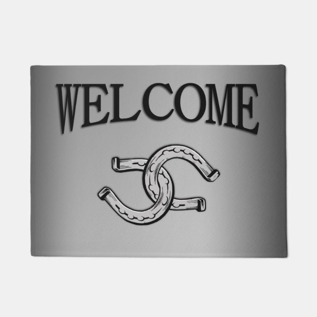 Paillasson Les Chaussures à cheval Lucky populaires sur Argen (Devant)