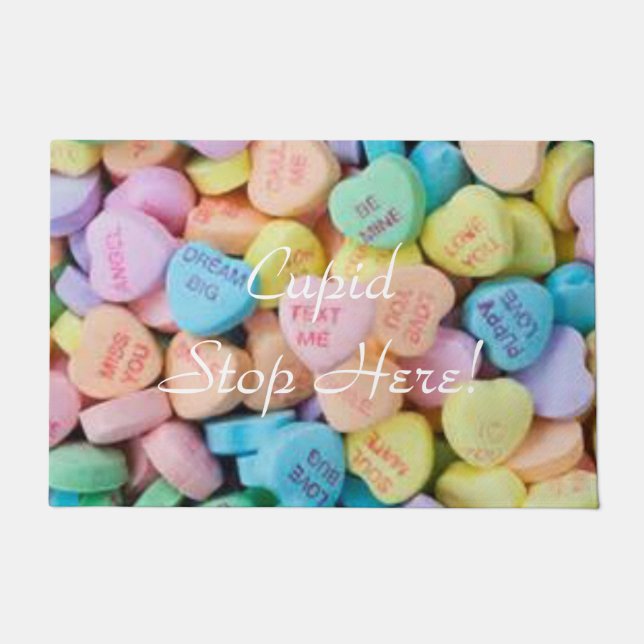 Paillasson Les coeurs de conversation de Saint Valentin (Devant)