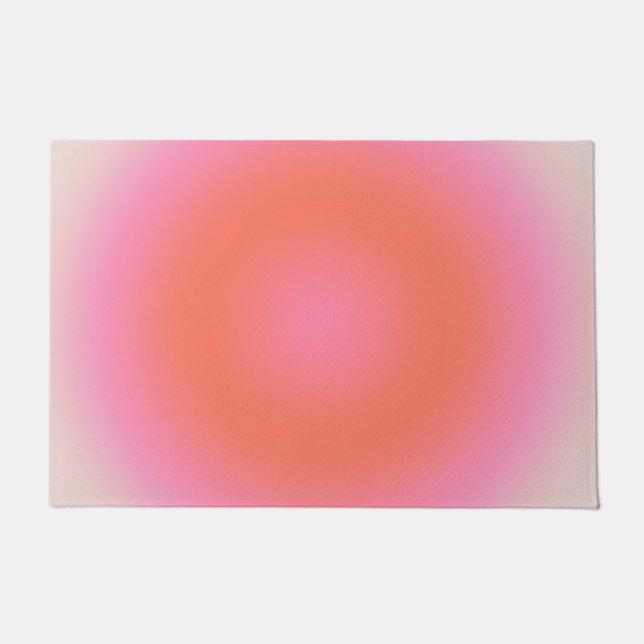 Paillasson Les Couleurs 04 Gradient Neutre Rose Et Orange (Devant)