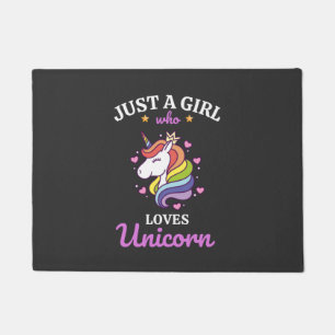 Paillasson Les filles aiment le club de fans de Unicorn