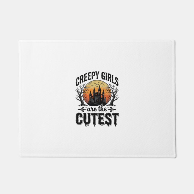 Paillasson Les Filles Flippantes Sont Le Plus Mignon Design D (Devant)