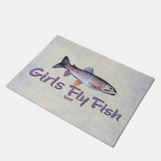 Paillasson Les filles pilotent des poissons aussi ! Pêche de