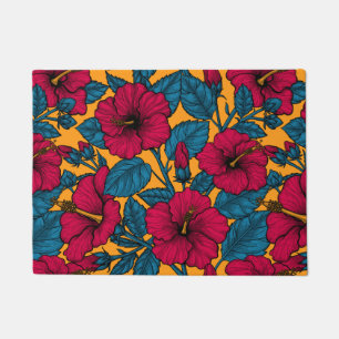 Paillasson Les fleurs d'Hibiscus