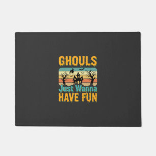Paillasson Les goules veulent juste s'amuser Design Halloween