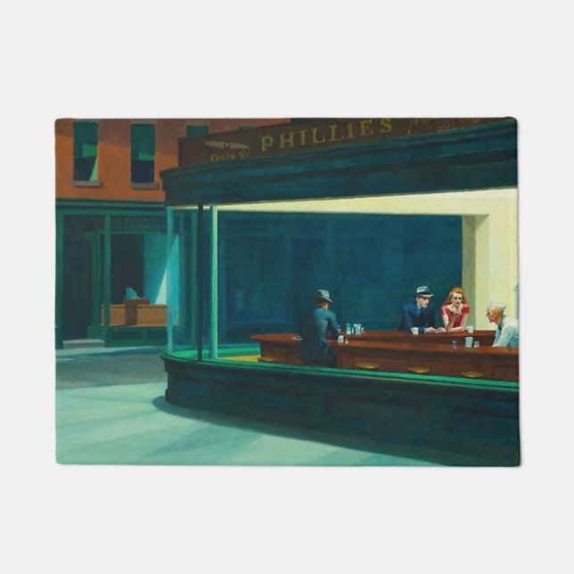 Paillasson Les nuits Edward Hopper (Devant)