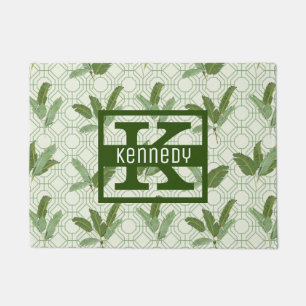 Paillasson Les palmettes tropicales   ajoutent votre nom