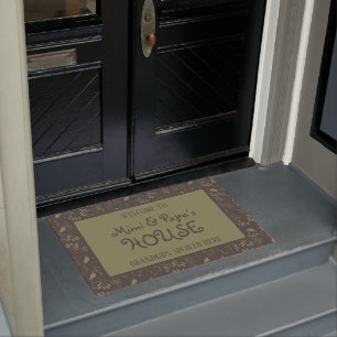 Paillasson Les petits-enfants de la maison de Mimi et Papa so