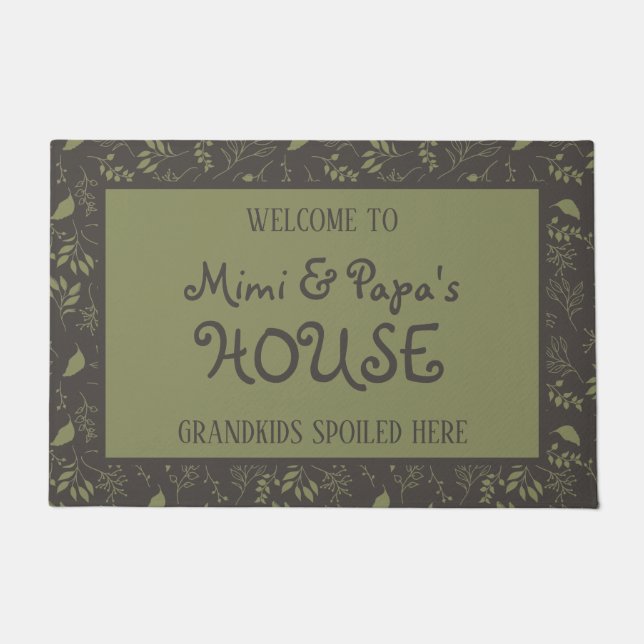 Paillasson Les petits-enfants de la maison de Mimi et Papa so (Devant)