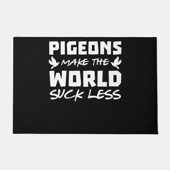 Paillasson Les pigeons plaisantent Les oiseaux de Pigeon Les  (Devant)
