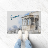 Les ruines des sites antiques aquarelles à Athènes