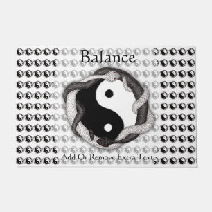 Paillasson Les serpents conjuguent (noir/blanc)