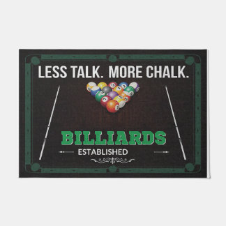 Paillasson Less Talk More Chalk, Billiards Room