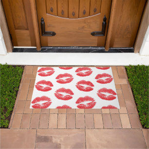 Paillasson Lèvres Rouges, Motif De Lèvres, Rouge Lèvres, Bais