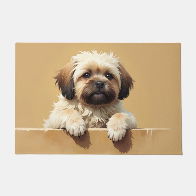 Paillasson Lhasa Apso Doormat Art (Devant)