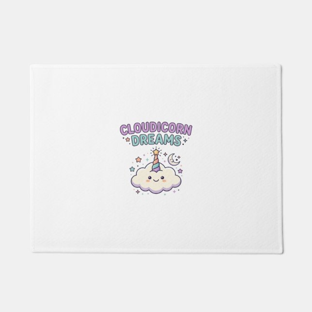 Paillasson Licorne Cloudicorn Rêves Tendance Graphique Tee De (Devant)