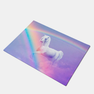 Paillasson Licorne et arc-en-ciel