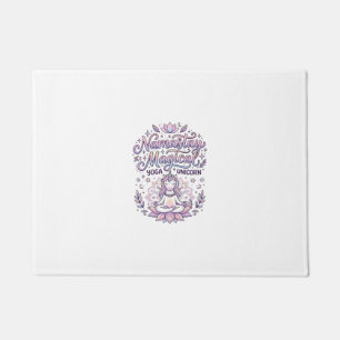Paillasson Licorne Namastay Magique Adorable Typographie Conc