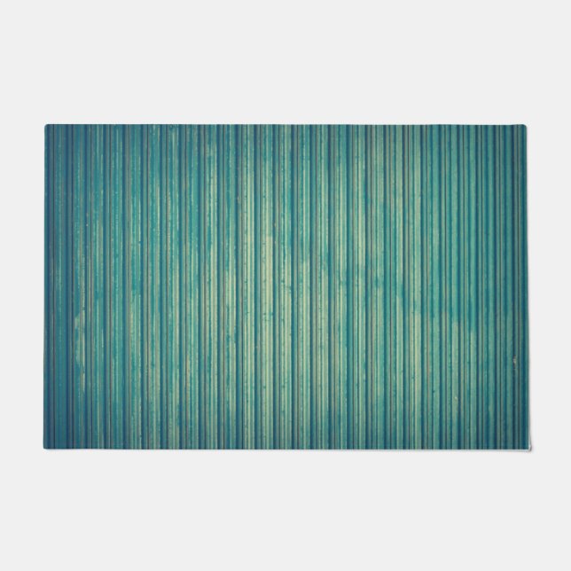 Paillasson Lignes bleues par bandes (Devant)