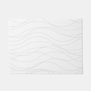 Paillasson Lignes graphiques ondulées modernes, simples, chic