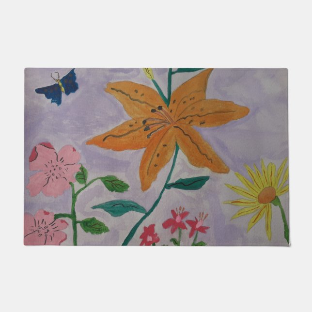 Paillasson Lily orange (Devant)