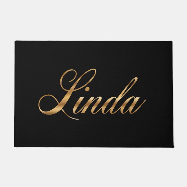 Paillasson Linda gold Design Lettering (Devant)