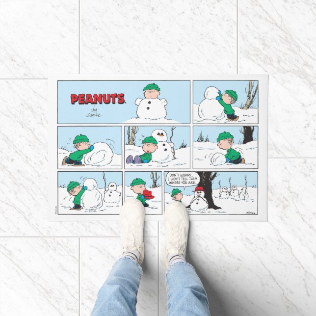 Paillasson Linus Construit Un Snowman (Intérieur)