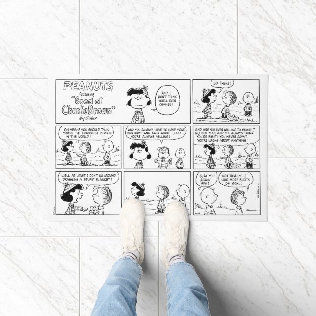 Paillasson Linus raconte Lucy Elle est Crabby (Intérieur)