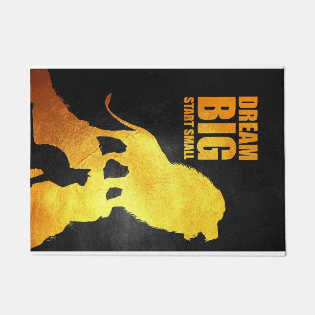 Paillasson Lion Dream Big Start Small (Devant)