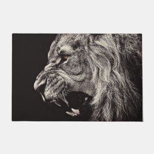 Paillasson Lion homme en colère