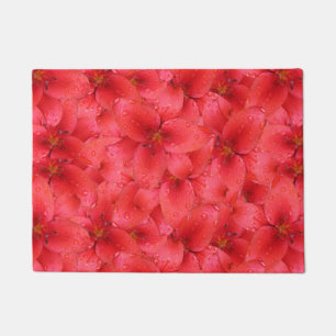 Paillasson Lis rouges de jardin de photo de fleur