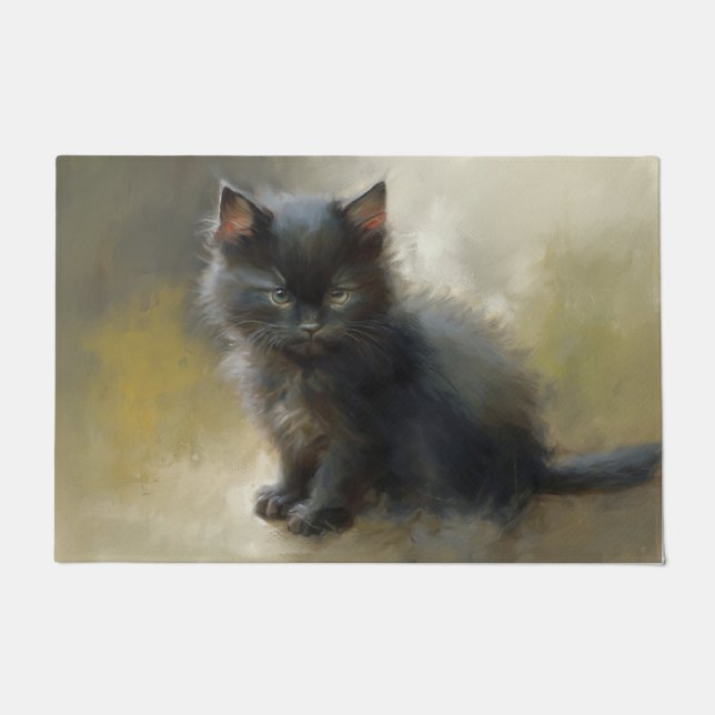Paillasson Little Shadow Black Kitten (Devant)