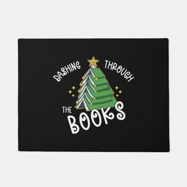 Paillasson Livre Lover Christmas Tree Lecture (Devant)