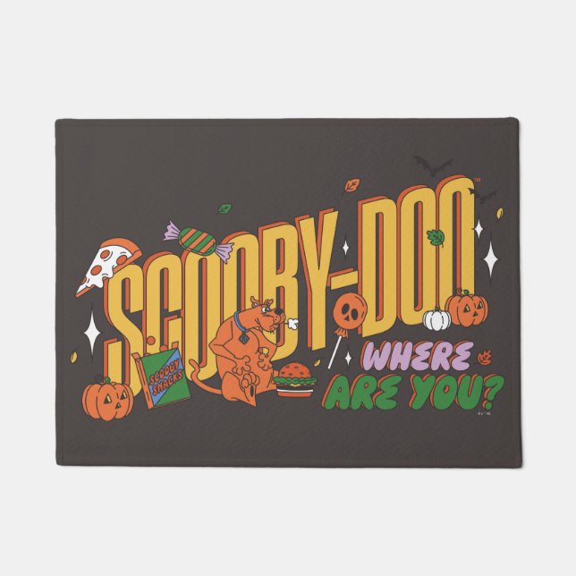 Paillasson Logo de friandise d'Halloween de Scooby-Doo (Devant)