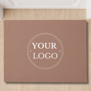 Paillasson Logo d'entreprise Moderne Brown promotionnel