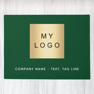 Paillasson Logo d'entreprise verte