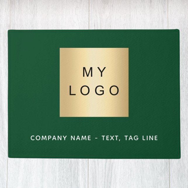 Paillasson Logo d'entreprise verte (Créateur téléchargé)