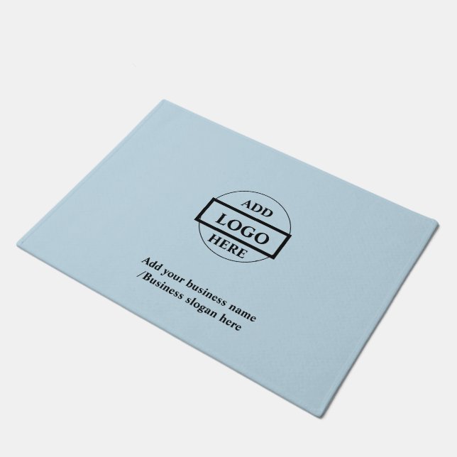 Paillasson Logo personnalisé simple et élégant ici    entrepr (Incliné)