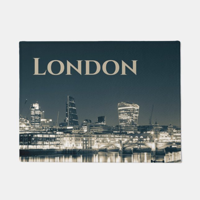 Paillasson Londres Skyline Panorama Urbain Souvenir Cadeau (Devant)