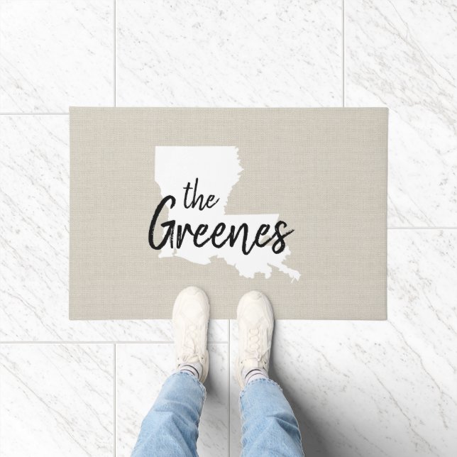 Paillasson Louisiane Famille Monogram État Pormat (Intérieur)